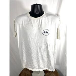 Quiksilver Surf Company Tee White Large Surf Shirt